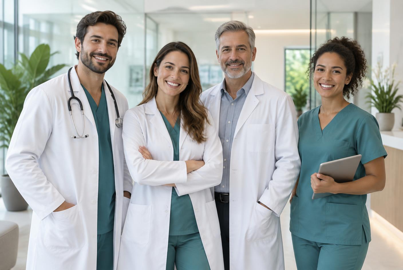 Equipe multidisciplinar de profissionais de saúde